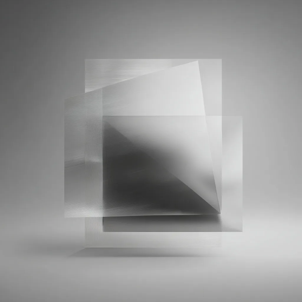 Abstract crystal with light